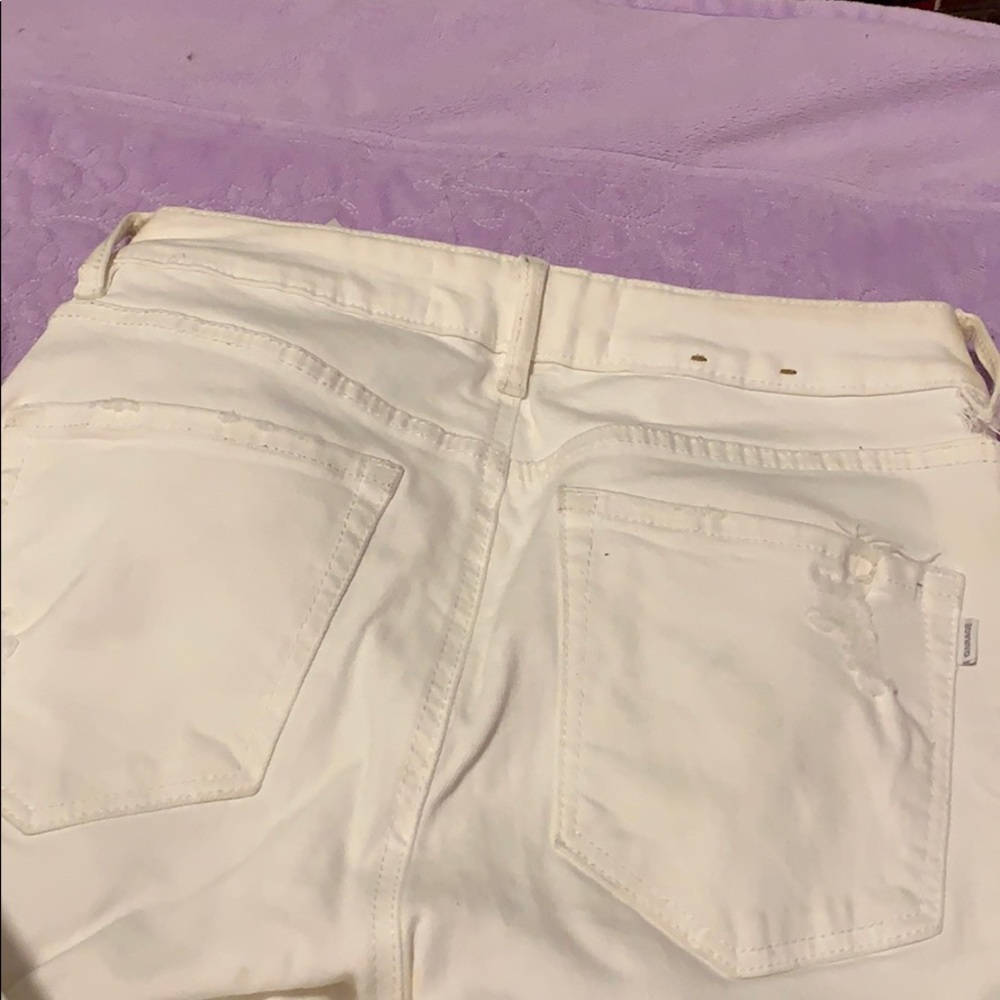 Garage High Rise White Ripped Jeans - Picture 2 of 4